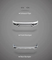 BODY KIT FOR TOYOTA LAND CRUISER 200 LC 200 2008-2015

Set includes:

Front bumper
Rear bumper
Exhaust tips

Material: PP+ABS

Note: Each part of this kit can be sent separately. Please contact us if you need a specific part.
