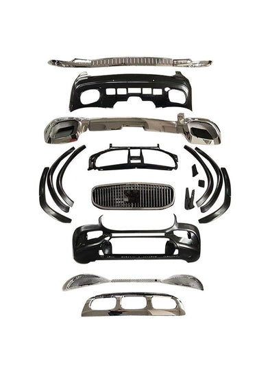 Mercedes Benz Body kit Body Kit for MERCEDES BENZ GLS M MODEL 2020  Set include:   Rear bumper  Grille Wheel trim  Material: PP+ABS  * Each part can be send separately. If you need, please contact us.