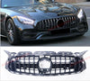 GLOSS BLACK FRONT GRILLE for MERCEDES BENZ AMG GT COUPE C190 R190 2018 - 2020