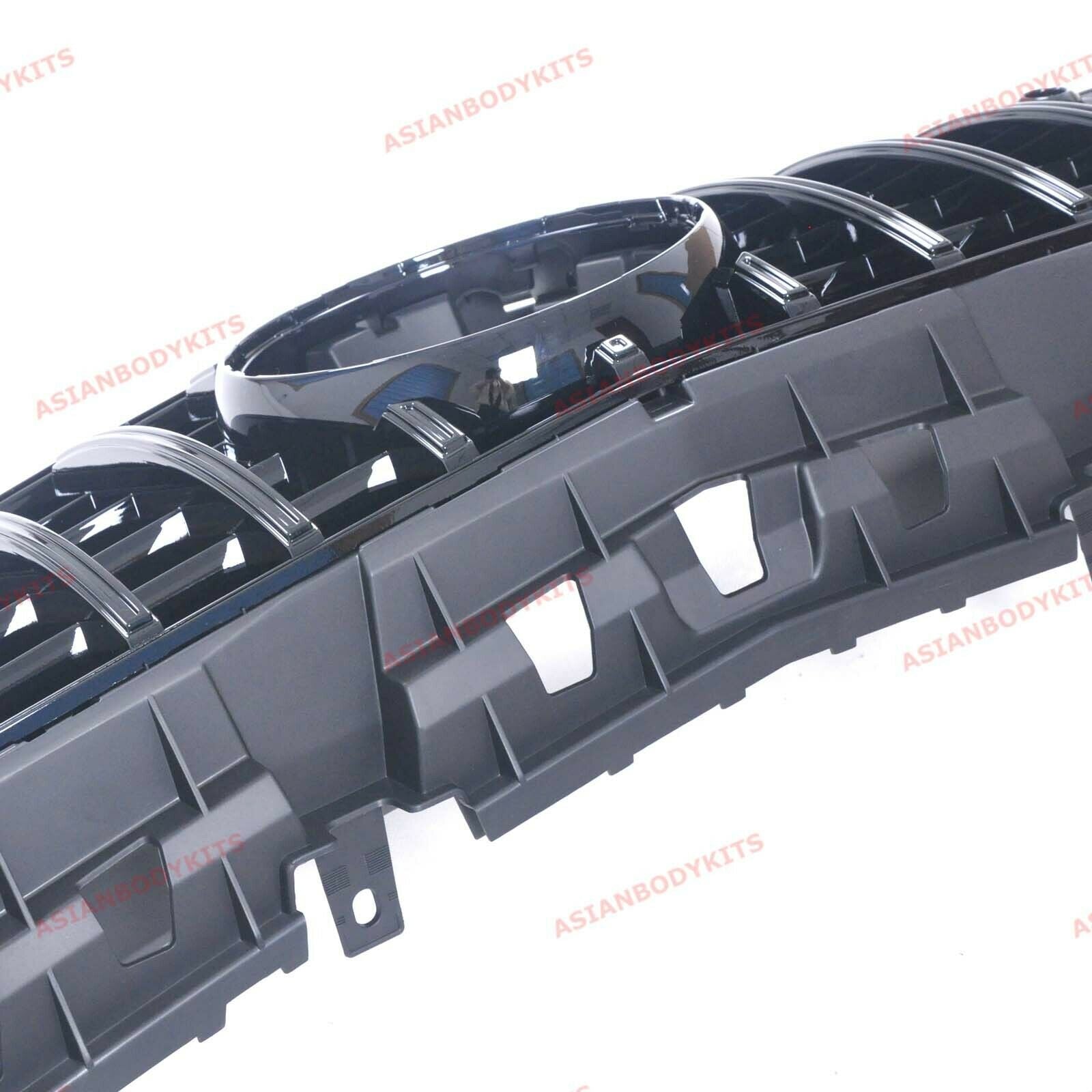GLOSS BLACK FRONT GRILLE for MERCEDES BENZ AMG GT COUPE C190 R190 2018 - 2020