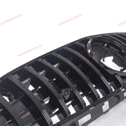 GLOSS BLACK FRONT GRILLE for MERCEDES BENZ AMG GT COUPE C190 R190 2018 - 2020