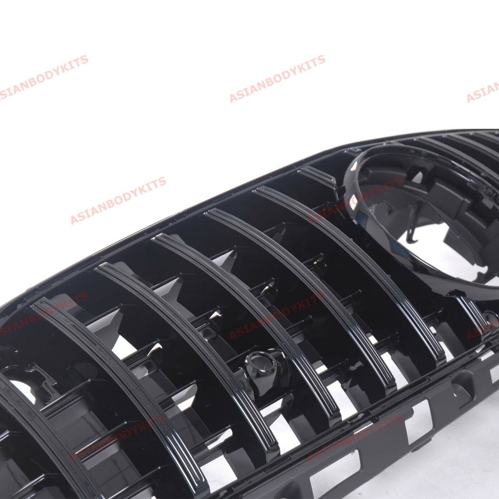 GLOSS BLACK FRONT GRILLE for MERCEDES BENZ AMG GT COUPE C190 R190 2018 - 2020