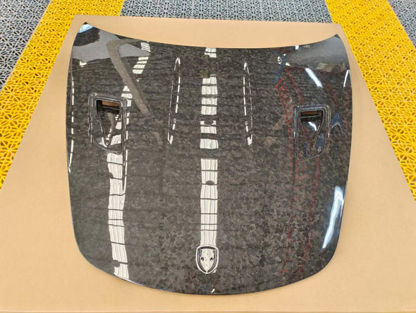 GT3 RS Style Dry Carbon Trunk Hood For Porsche 718 Cayman 981  Set Incude:  Trink Hood  Material: Dry Carbon  NOTE: Professional installation is required. 