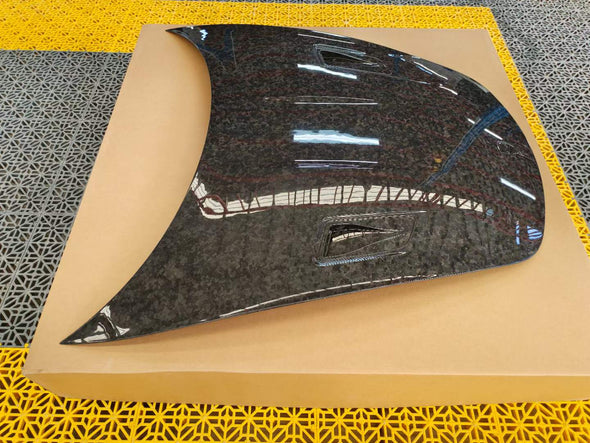 GT3 RS STYLE DRY CARBON TRUNK HOOD for PORSCHE 718 CAYMAN 981  Set Incudes:  Hood