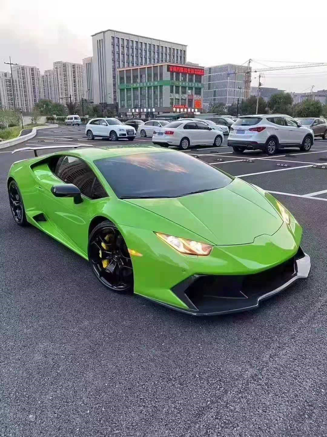 Huracan Vorsteiner Style Carbon Fiber Car Front Rear Bumper Fender Engine Hood Spoiler Bodykit For Lamborghini Huracan LP580 610