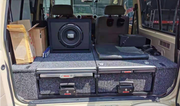 Slide Kitchen Drawer Systems For Land Cruiser 71 LC 71 by Forza Performance  Simplify the storage and organization of equipment and valuables. These lockable drawers with integrated deck and faceplates were designed specifically for the Toyota Land Cruiser 71. Hide the contents from prying eyes, while creating a more convenient and easily accessible storage space in your car. Designed solidly for tough for both on and off-road travel.
