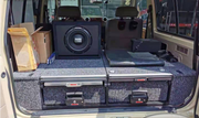 Slide Kitchen Drawer Systems For Land Cruiser 60 LC 60 by Forza Performance  Simplify the storage and organization of equipment and valuables. These lockable drawers with integrated deck and faceplates were designed specifically for the Toyota Land Cruiser 60. Hide the contents from prying eyes, while creating a more convenient and easily accessible storage space in your car. Designed solidly for tough for both on and off-road travel.