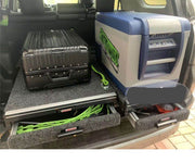 Slide Kitchen Drawer Systems For Toyota 4Runner by Forza Performance  Simplify the storage and organization of equipment and valuables. These lockable drawers with integrated deck and faceplates were designed specifically for the Toyota 4Runner. Hide the contents from prying eyes, while creating a more convenient and easily accessible storage space in your car. Designed solidly for tough for both on and off-road travel.