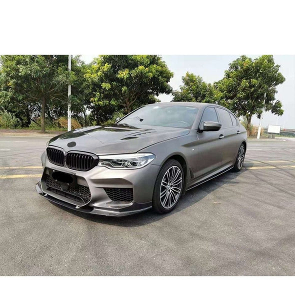 3D Style Dry Carbon Front Lip For BMW 5 Series G30 G38 2017-2020  Set Include:  Front Lip Material: Dry Carbon  NOTE: Professional installation is required.