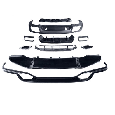 9Y0 TKT STYLE BODY KIT for PORSCHE CAYENNE 958.1 2011 - 2014  Set includes:  Front Lip Rear Diffuser