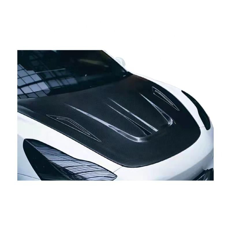 2021 Model 3 R Style Carbon Fiber Engine Hood Bonnet For Tesla Model3