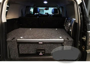 Slide Kitchen Drawer Systems For Toyota FJ Cruiser by Forza Performance  Simplify the storage and organization of equipment and valuables. These lockable drawers with integrated deck and faceplates were designed specifically for the Toyota FJ Cruiser. Hide the contents from prying eyes, while creating a more convenient and easily accessible storage space in your car. Designed solidly for tough for both on and off-road travel.