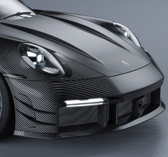 Forza Dry Carbon Front Bumper For Porsche 911 (992) Turbo Turbo S