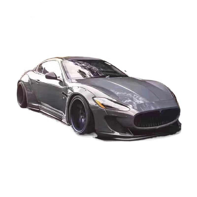 LB Style Fiberglass Wide Fenders Body Kit Side Skirts Front Bumper Rear Diffuser For Maserati GT Gran Turismo