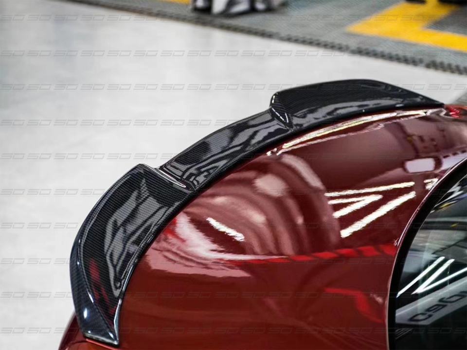CS Style Dry Carbon Rear Spoiler For BMW M2 F87  Set Include:  Rear Spoiler Material: Dry Carbon  NOTE: Professional installation is required.