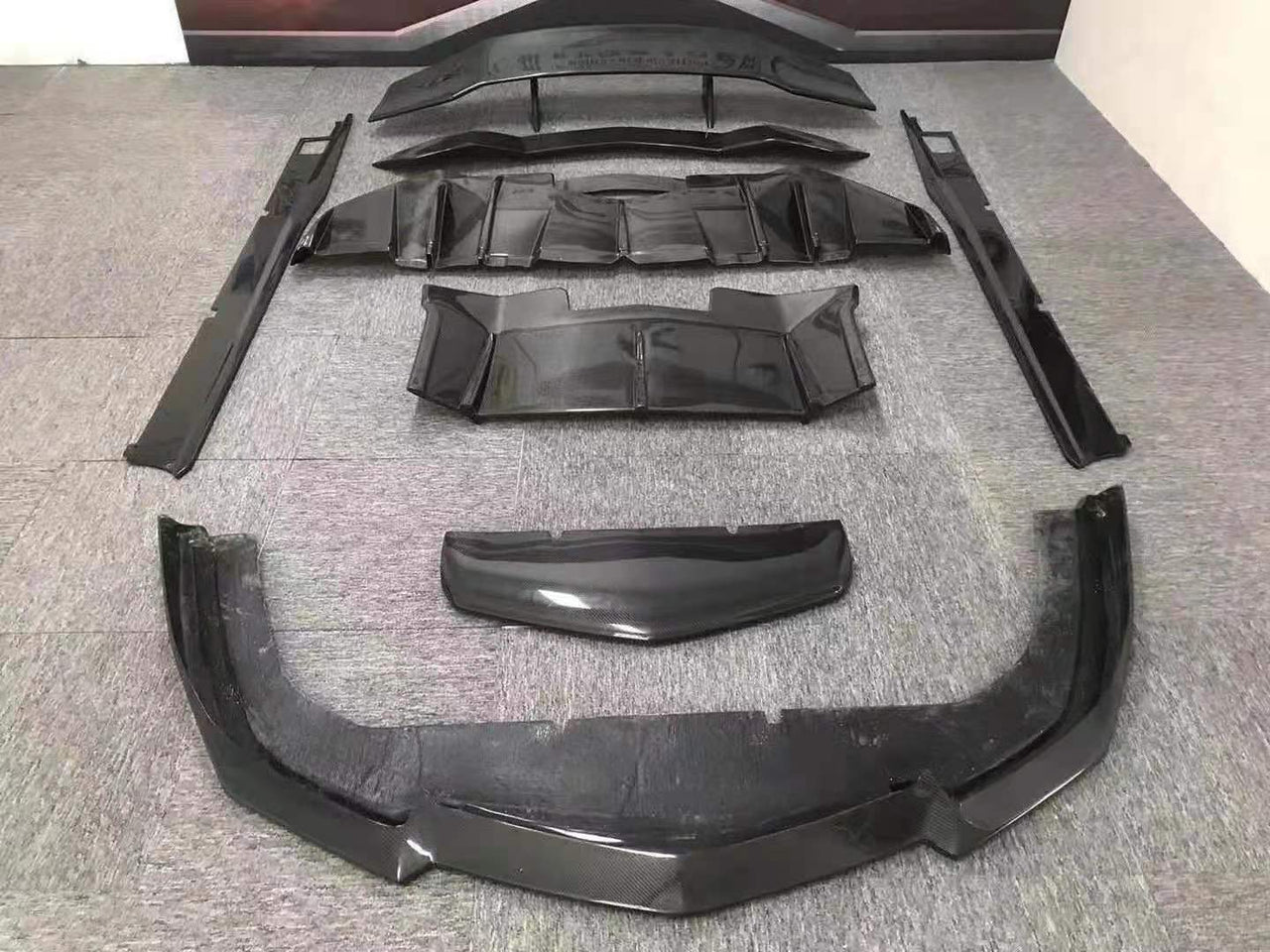 lambo LP700 body kit DM-C style carbon Front Lip Side Skirts Rear Diffuser Spoiler Wing small body kits For lamborghini LP700