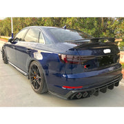 DRY CARBON BODY KIT FOR AUDI S4 B10  Set include:   Front Lip Side Skirt Diffuser Hood Ducktail Spoiler GT Spoiler Bumper Splitter Fog Light Cover MATERIAL: Dry Carbon