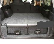 Slide Kitchen Drawer Systems For Land Cruiser Prado 150 LC 150 by Forza Performance  Simplify the storage and organization of equipment and valuables. These lockable drawers with integrated deck and faceplates were designed specifically for the Toyota Land Cruiser Prado 150. Hide the contents from prying eyes, while creating a more convenient and easily accessible storage space in your car. Designed solidly for tough for both on and off-road travel.