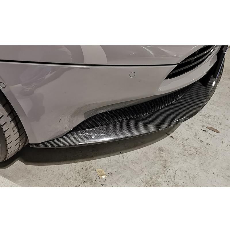 CARBON FRONT SPLITTER for ASTON MARTIN DB11 2016 - 2023  Set includes:  Front Splitter