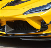 Forza Dry Carbon Front Bumper Air Inlet Trims For Ferrari F8  Set include:   Air Inlet Trims Material: Dry Carbon