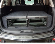 Slide Kitchen Drawer Systems For Isuzu MU-X by Forza Performance  Simplify the storage and organization of equipment and valuables. These lockable drawers with integrated deck and faceplates were designed specifically for the Isuzu MU-X. Hide the contents from prying eyes, while creating a more convenient and easily accessible storage space in your car. Designed solidly for tough for both on and off-road travel.