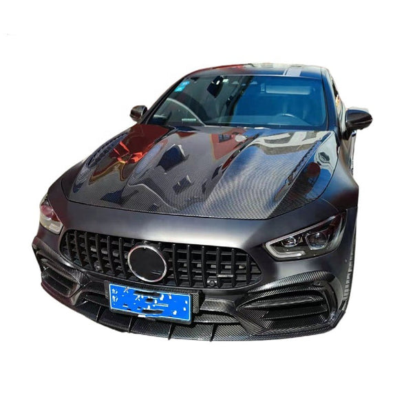 TOPCAR Style Body Kit Front Lip Rear Bumper Diffuser Side Skirts Spoiler Bonnet For Mercedes Benz X290 AMG GT43 GT63S