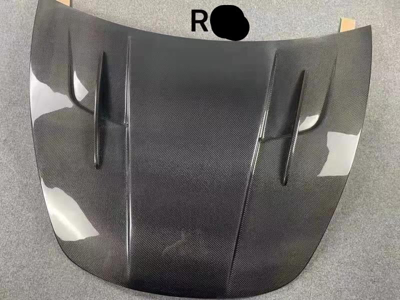 2021 Model 3 R Style Carbon Fiber Engine Hood Bonnet For Tesla Model3