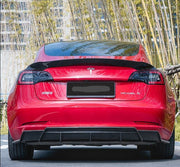 Forza Dry Carbon Rear Diffuser For Tesla Model 3 2016+  Set Incude:  Rear Diffuser Material: Dry Carbon  NOTE: Professional installation is required.