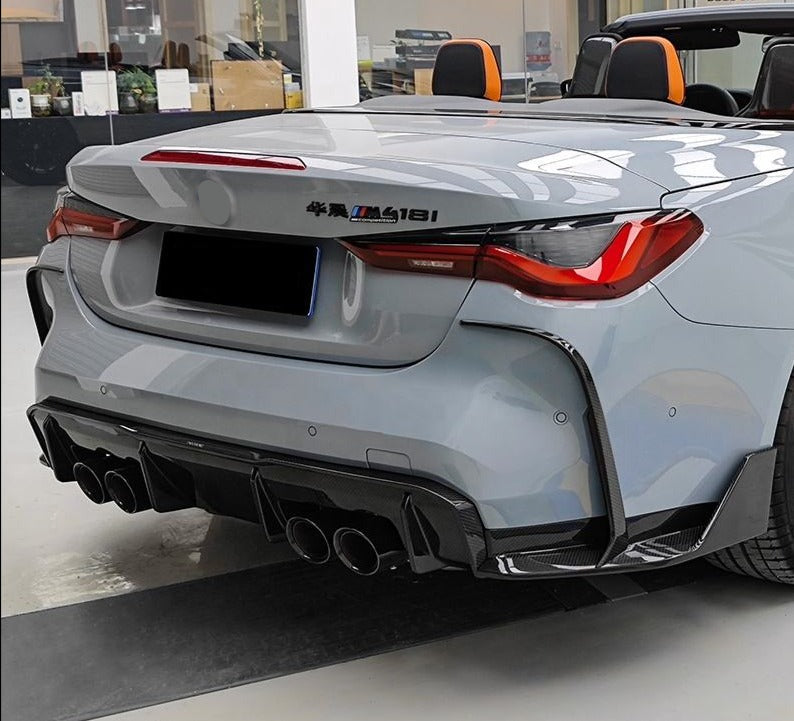 Forza Dry Carbon Rear Diffuser for BMW G80 M3 G82 M4 2020+  Set Include:  Rear Diffuser ﻿Material: Dry Carbon Fiber