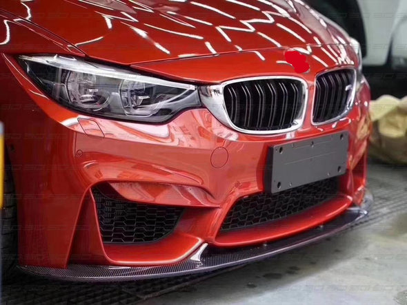 3D Style Dry Carbon Front Lip For M3 F80 M4 F82 F83  Set include:    Front Lip Material: Dry Carbon NOTE: Professional installation is required
