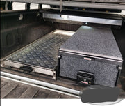 Slide Kitchen Drawer Systems For Isuzu D-Max by Forza Performance  Simplify the storage and organization of equipment and valuables. These lockable drawers with integrated deck and faceplates were designed specifically for the Isuzu D-Max. Hide the contents from prying eyes, while creating a more convenient and easily accessible storage space in your car. Designed solidly for tough for both on and off-road travel.