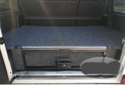 Slide Kitchen Drawer Systems For Mercedes Benz G Class by Forza Performance  Simplify the storage and organization of equipment and valuables. These lockable drawers with integrated deck and faceplates were designed specifically for the Mercedes Benz G Class. Hide the contents from prying eyes, while creating a more convenient and easily accessible storage space in your car. Designed solidly for tough for both on and off-road travel.