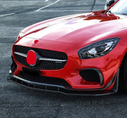 Forza Dry Carbon Front Bumper Canards For Mercedes Benz AMG GT AMG GT S 2014-2016  Set include:  Canards Material: Dry Carbon  Note: Professional installation is required