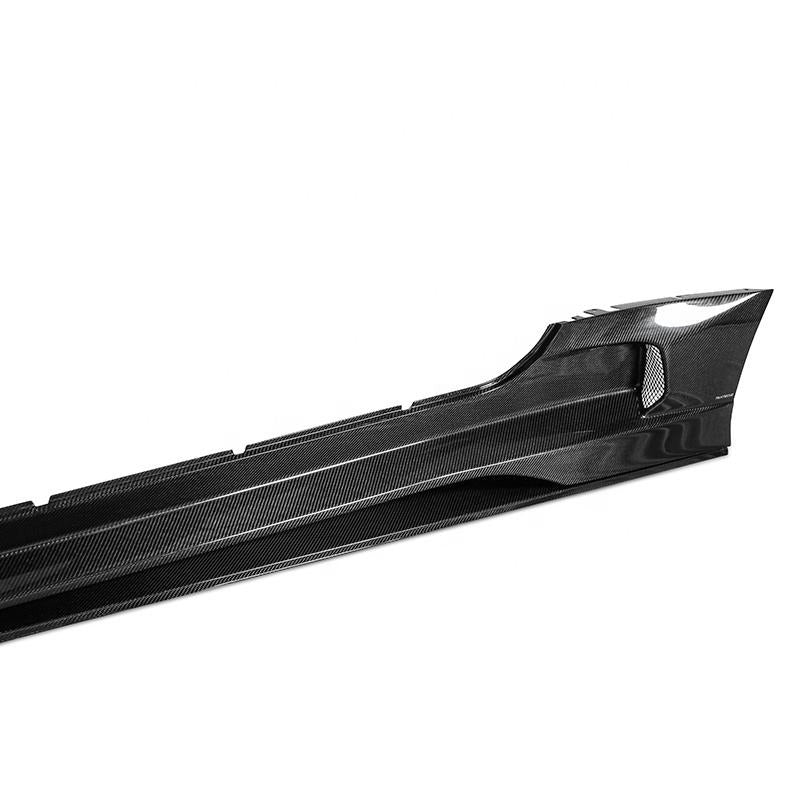 Forza Dry Carbon Side Skirts For Aston Martin DB 11  Set include:  Side Skirts Material: Dry Carbon  Note: Professional installation is required