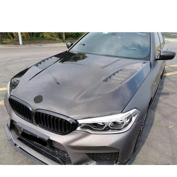 Dry Carbon Hood For BMW 5 Series G30 G38 2017-2020  Set Include:  Hood Material: Dry Carbon  NOTE: Professional installation is required.
