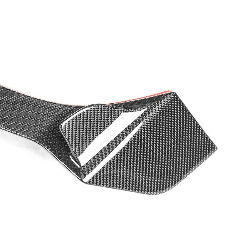 Forza Dry Carbon Rear Canards For Ferrari F8  Set include:   Rear Canards Material: Dry Carbon  Will Fits only with Our Rear Diffuser