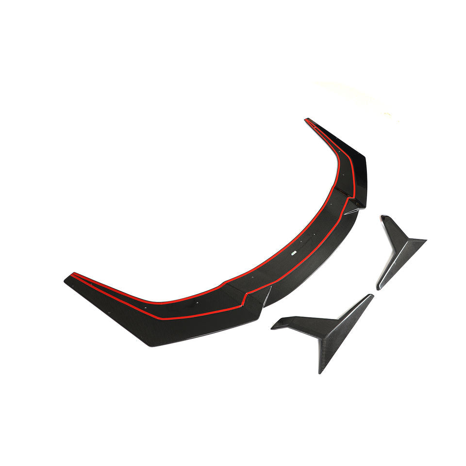 Dry Carbon Front Lip For Lamborghini Huracan LP610-4 Coupe 2 Door 2014-2016  Set include: Front Lip Material: Dry Carbon  NOTE: Professional installation is required during installation.