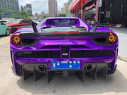 488GTB FRP+CF Material Mansory Style Front Rear Bumper Spoiler Side Skirts Engine Hood Bonnet Wide Body Kit For Ferrari 488 GTB