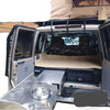 Slide Kitchen Drawer Systems For Land Cruiser 76 LC 76 by Forza Performance  Simplify the storage and organization of equipment and valuables. These lockable drawers with integrated deck and faceplates were designed specifically for the Toyota Land Cruiser 76. Hide the contents from prying eyes, while creating a more convenient and easily accessible storage space in your car. Designed solidly for tough for both on and off-road travel.