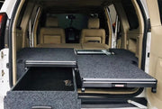 Deployable Slide Drawer Systems For Land Cruiser 200 LC200easily accessible storage space in your car. Designed solidly for tough for both on and off-road travel.  Measurements: Fixed 1000*530*275mm / Roller 1000*530*275/150mm  Which drawers are best for me?  We have a turnkey solution and you are able to modify the whole drawers system with:  - Sink faucet  - Kitchen   - Barrier  - Slide floor  - Table Board / Cutting board  - Fridge 