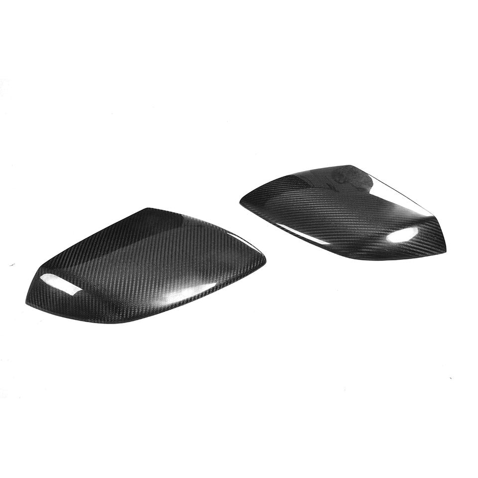 Carbon Mirrors For Lamborghini Huracan LP600 LP610 Coupe 2015-2019  Set include: Mirrors. Add on Material: Carbon  NOTE: Professional installation is required during installation.