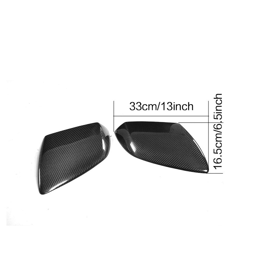 Carbon Mirrors For Lamborghini Huracan LP600 LP610 Coupe 2015-2019  Set include: Mirrors. Add on Material: Carbon  NOTE: Professional installation is required during installation.