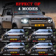HOOD DEFLECTOR GUARD SHIELD with LED for LAND ROVER DEFENDER 90 110 L663 2020+