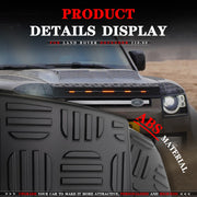 HOOD DEFLECTOR GUARD SHIELD with LED for LAND ROVER DEFENDER 90 110 L663 2020+