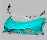 Carbon Front Lip For Lamborghini Huracan LP600 LP610 Coupe 2015-2019  Set include: Front Lip Material: Carbon  NOTE: Professional installation is required during installation.