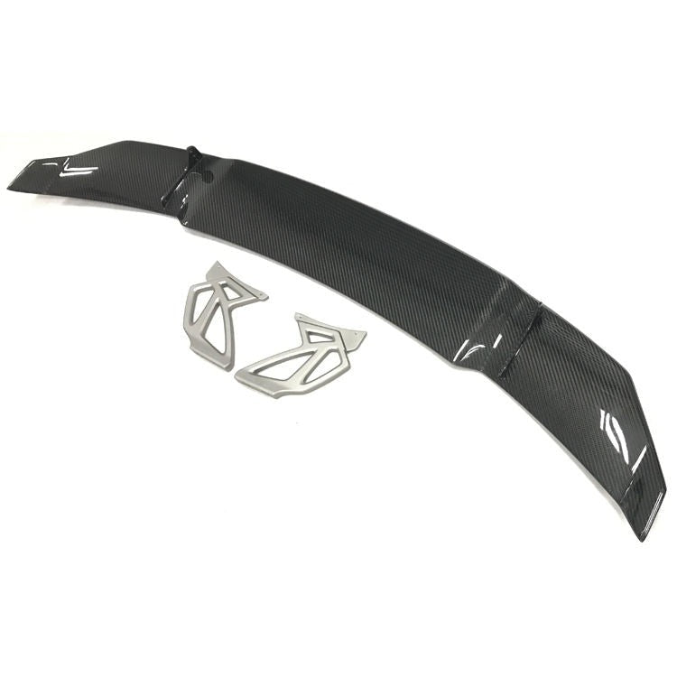 Dry Carbon Rear Spoiler For M3 F80 M4 F82 F83  Set include:    Rear SpoilerMaterial: Dry Carbon NOTE: Professional installation is required