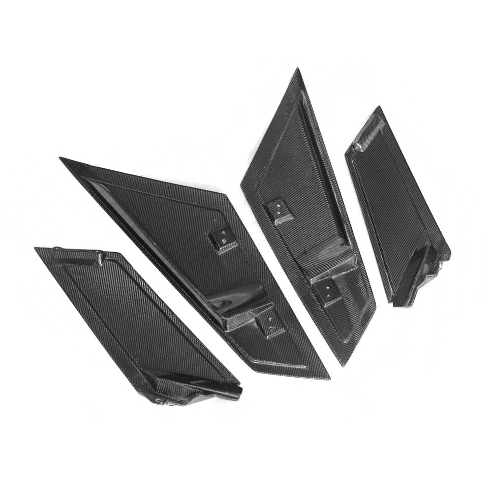 Carbon Engine Hood Vents For Lamborghini Aventador LP700  Set include:   Engine Hoods Vents Material: Real Carbon Fiber