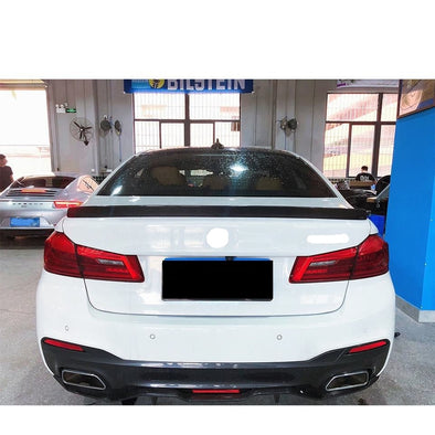 3D Style Dry Carbon Rear Spoiler For BMW M5 F90 5 Series G30 G38 2017-2020  Set Include:  Rear Spoiler Material: Dry Carbon  NOTE: Professional installation is required.