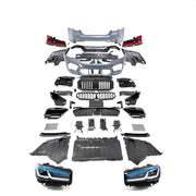 Body Kit for BMW 5 Series G30 F90  FACELIFT M5 2021+  Set include:    M5 Body kit / 21+ M5 Steel Fender M5 Grille / 21+ M-Tech Grille / 21+ M5 Aluminum Hood * Each part can be send separately. If you need, please contact us.