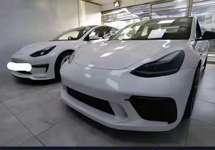 Body Kit for Tesla Model 3  Set include:   Front bumper GT3 Style